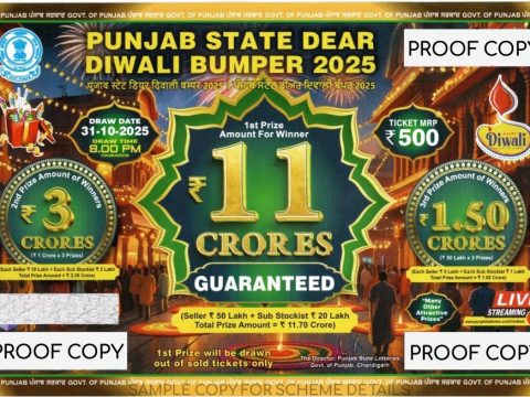 Punjab State Dear Diwali Bumper 2025 Scheme Details