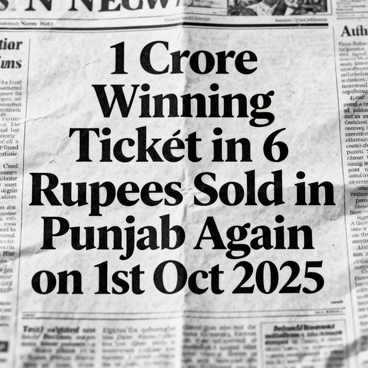 1 Crore Winning Ticket in 6 Rupees