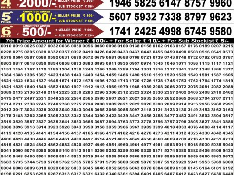 Punjab State Dear 50 Buster Wednesday Weekly Lottery Result 6:30pm 10-06-2026 Declared