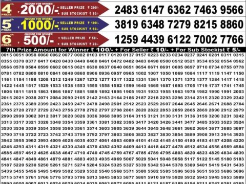 Punjab State Dear 50 Buster Wednesday Weekly Lottery Result 6:30pm 08-07-2026 Declared
