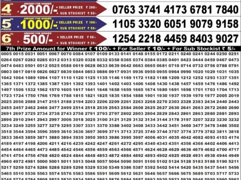Punjab State Dear 50 Jackal Saturday Weekly Lottery Result 6:30pm 11-07-2026 Declared