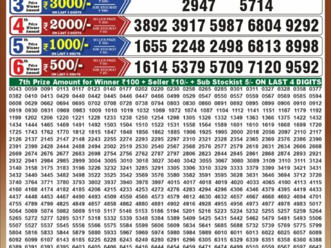 Punjab State Dear 50 Ranger Sunday Weekly Lottery Result 6:30pm 11-10-2026 Declared