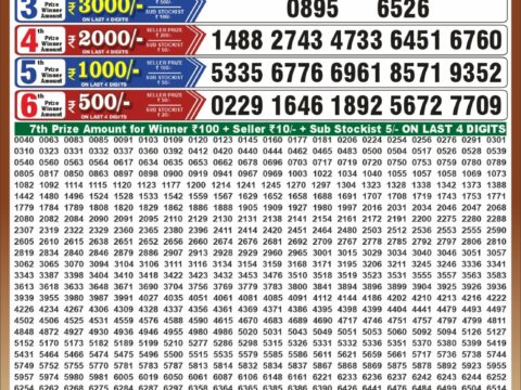 Punjab State Dear 50 Beast Monday Weekly Lottery Result 6:30pm 19-10-2026 Declared